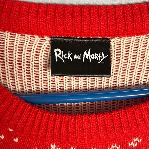 Rick and Morty Ugly Christmas Sweater Merry Rickmas XL Ripple Junction - Picture 3 of 6